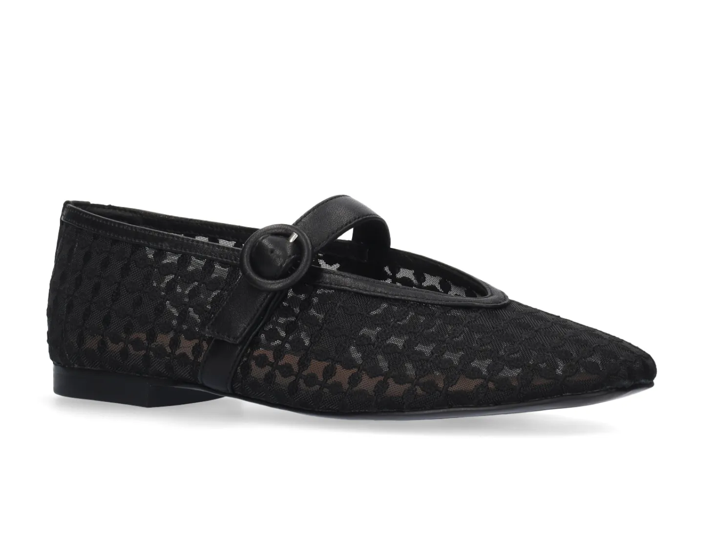 Bibi Lou Naila Mesh Black Ballerinas