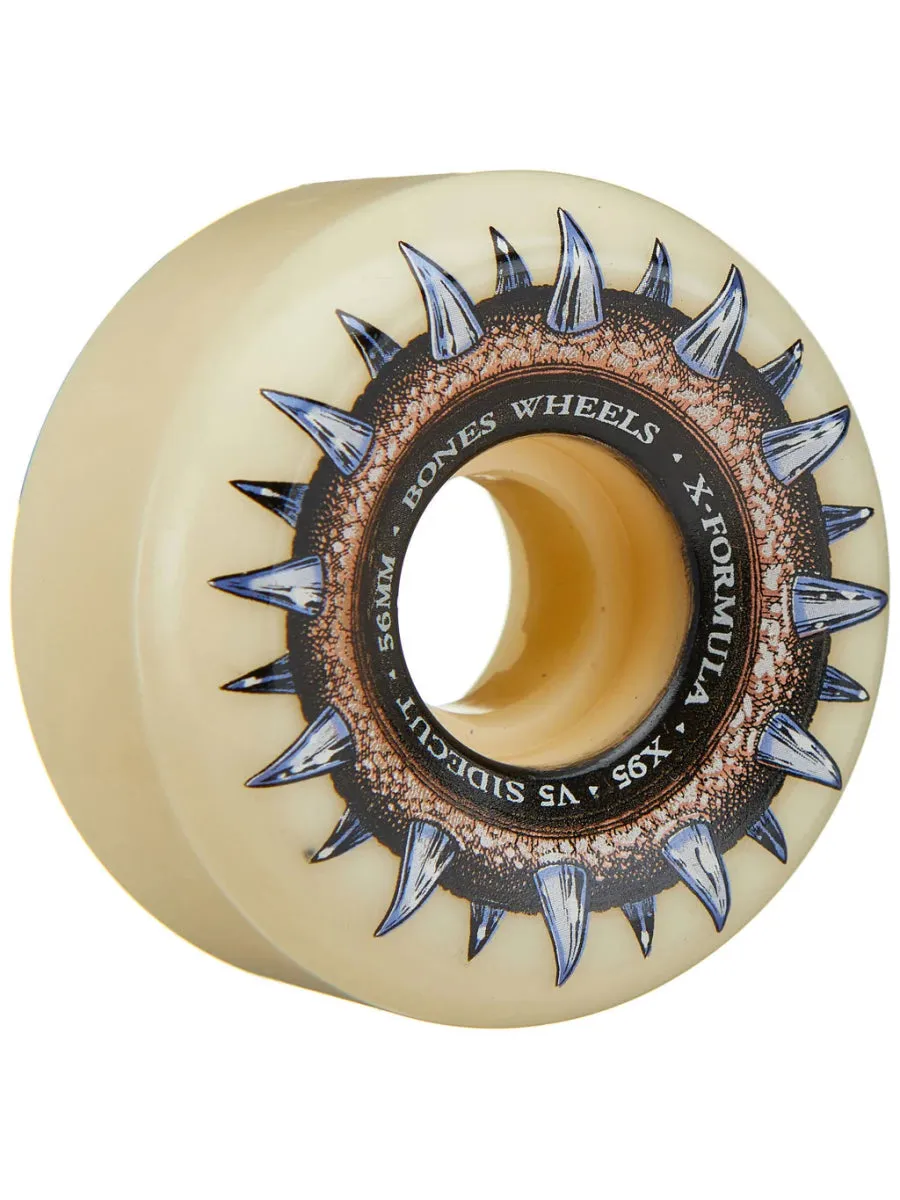 Bones X-Formula Street Cleats V5 Sidecut Wheels 95a 56mm