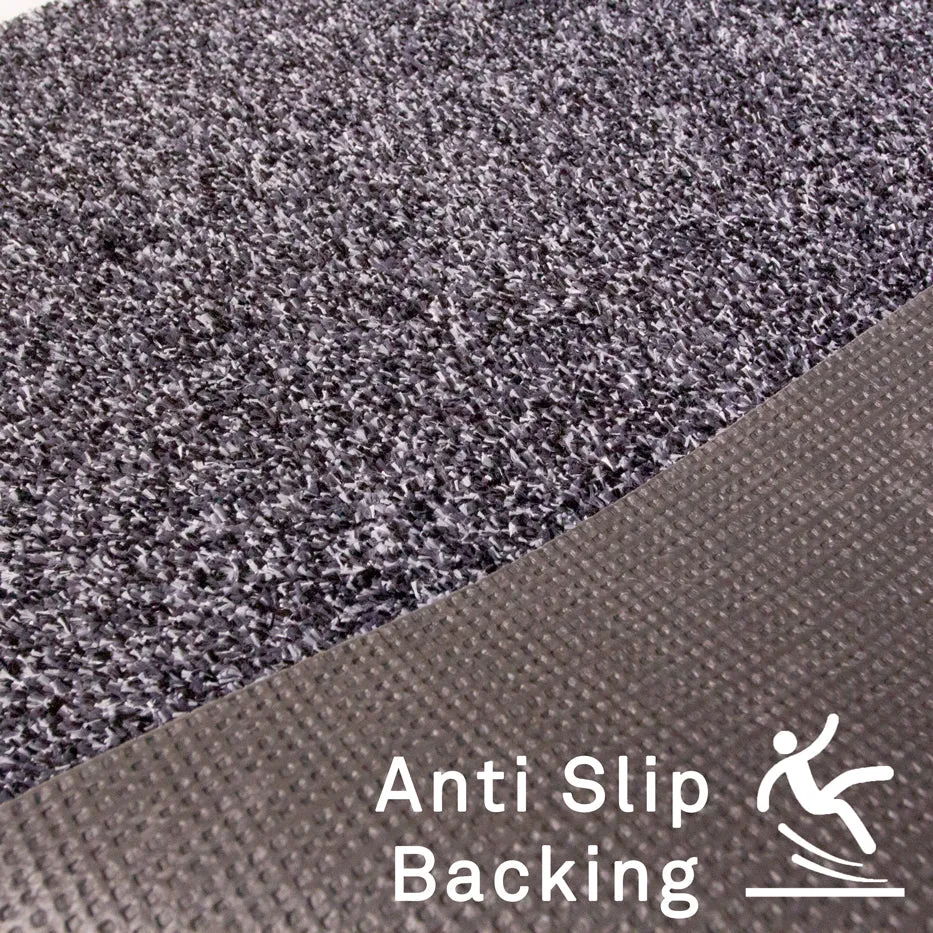 Breeze Anthracite Grey Eco-Friendly Washable Thin Doormat