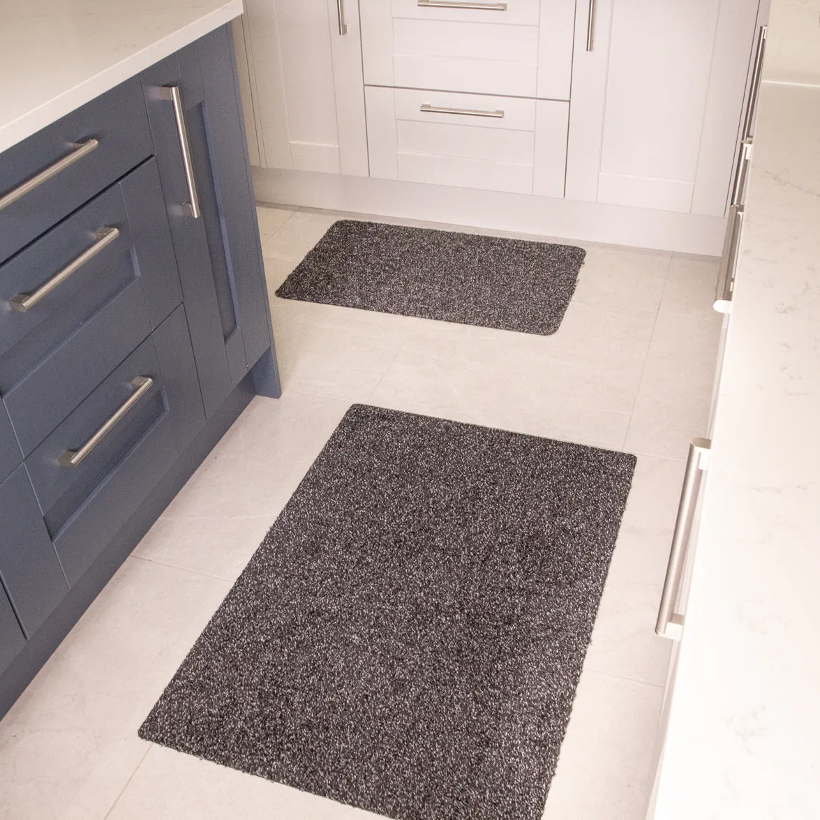 Breeze Anthracite Grey Eco-Friendly Washable Thin Doormat