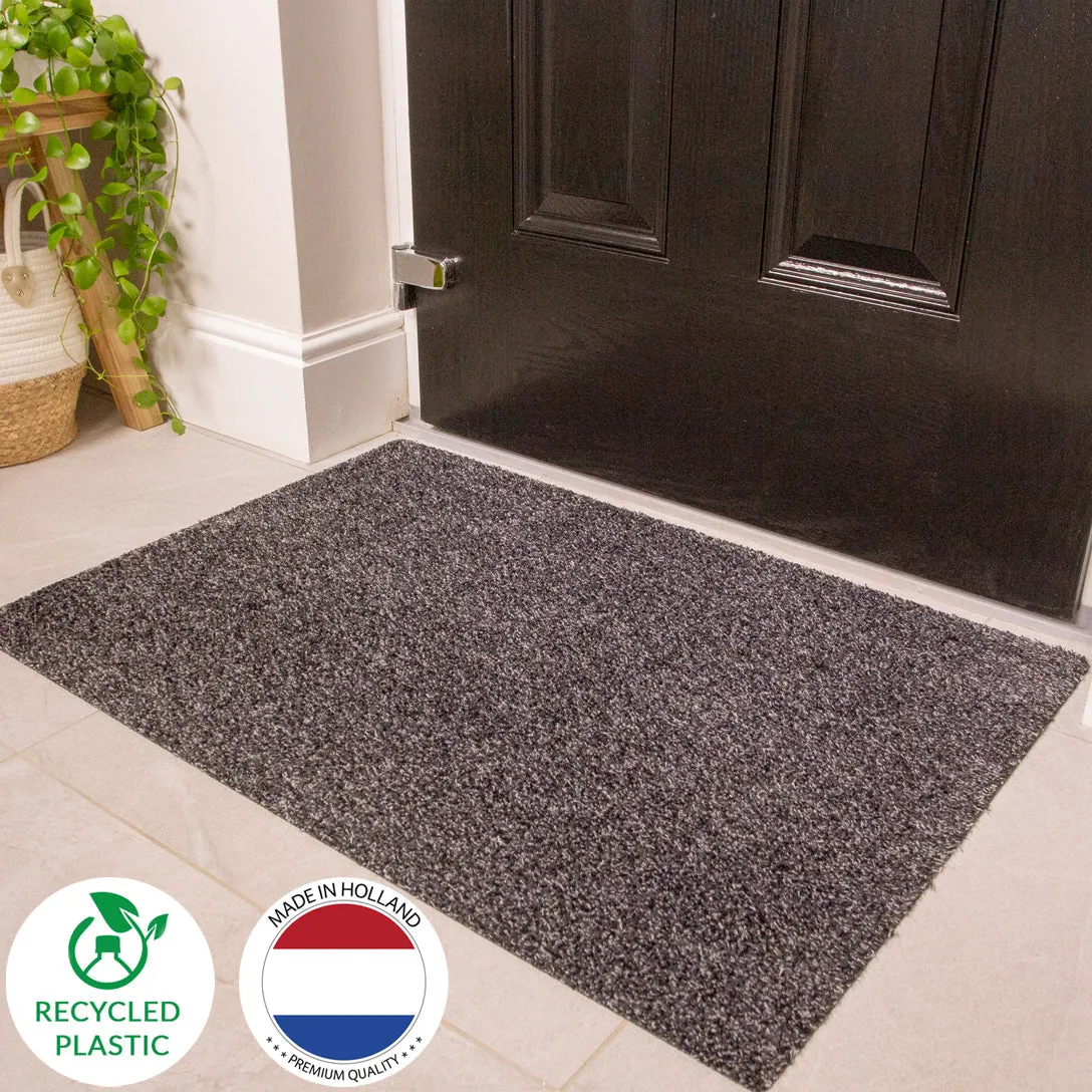 Breeze Anthracite Grey Eco-Friendly Washable Thin Doormat