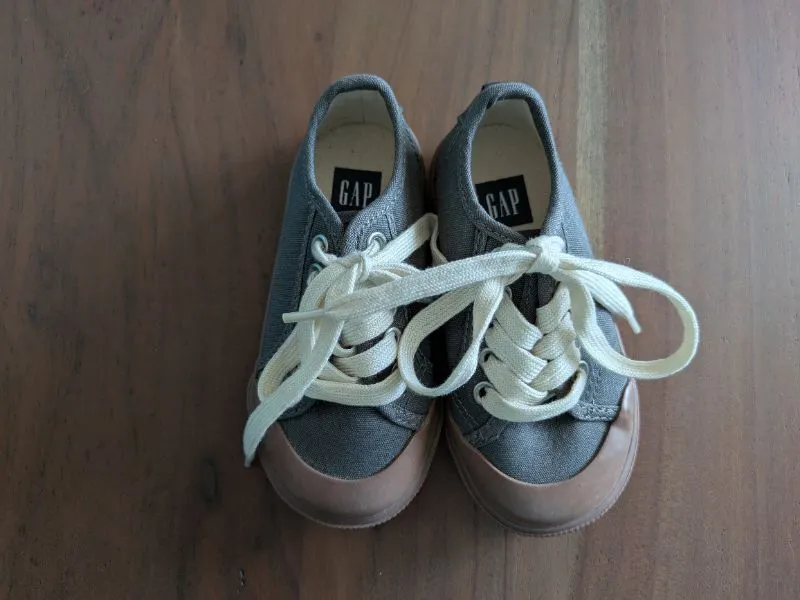 Brown Canvas Shoes, Shoes 7 (Walkers:12-24 mth)