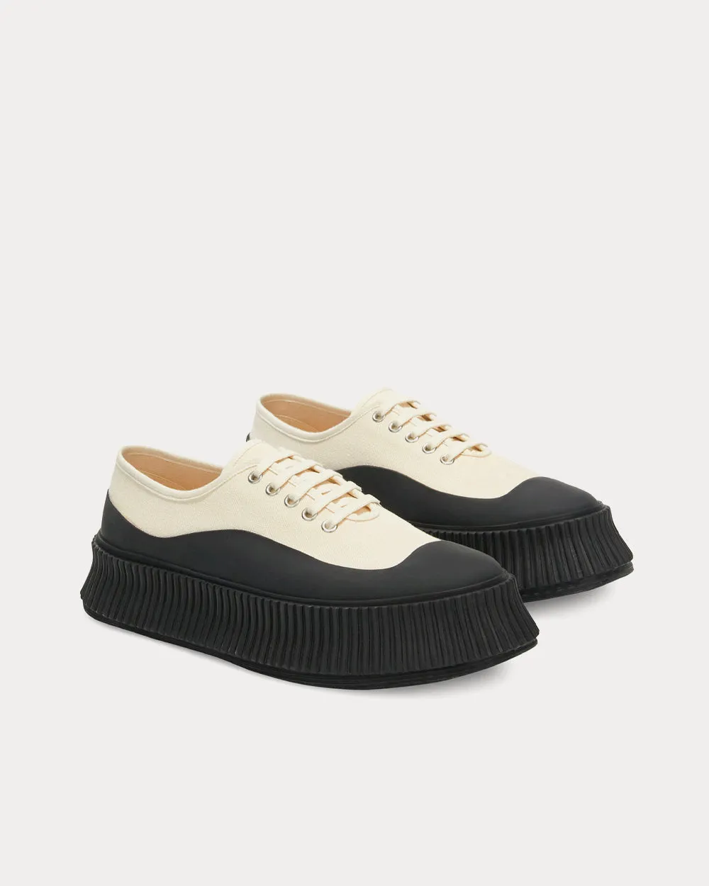Canvas Natural Low Top Sneakers