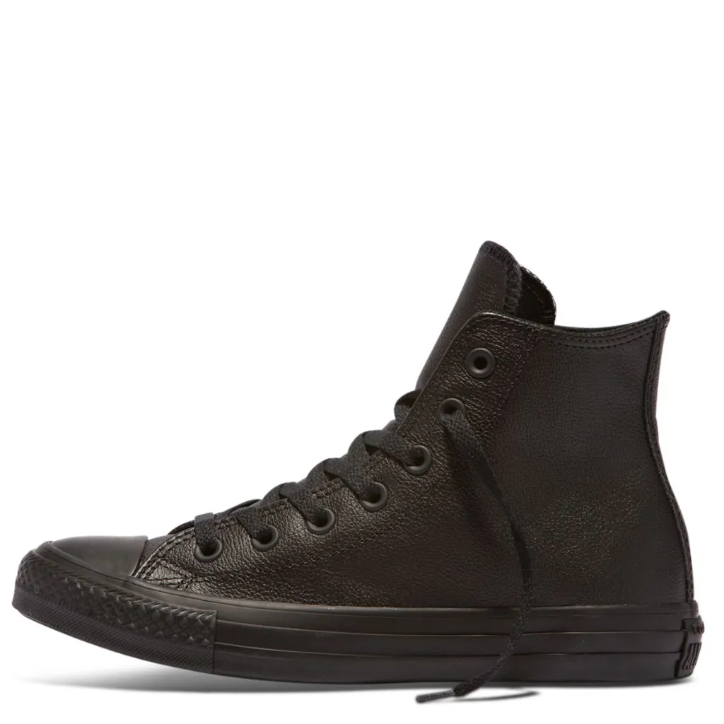 Chuck Taylor All Star Leather High Top Black Mono