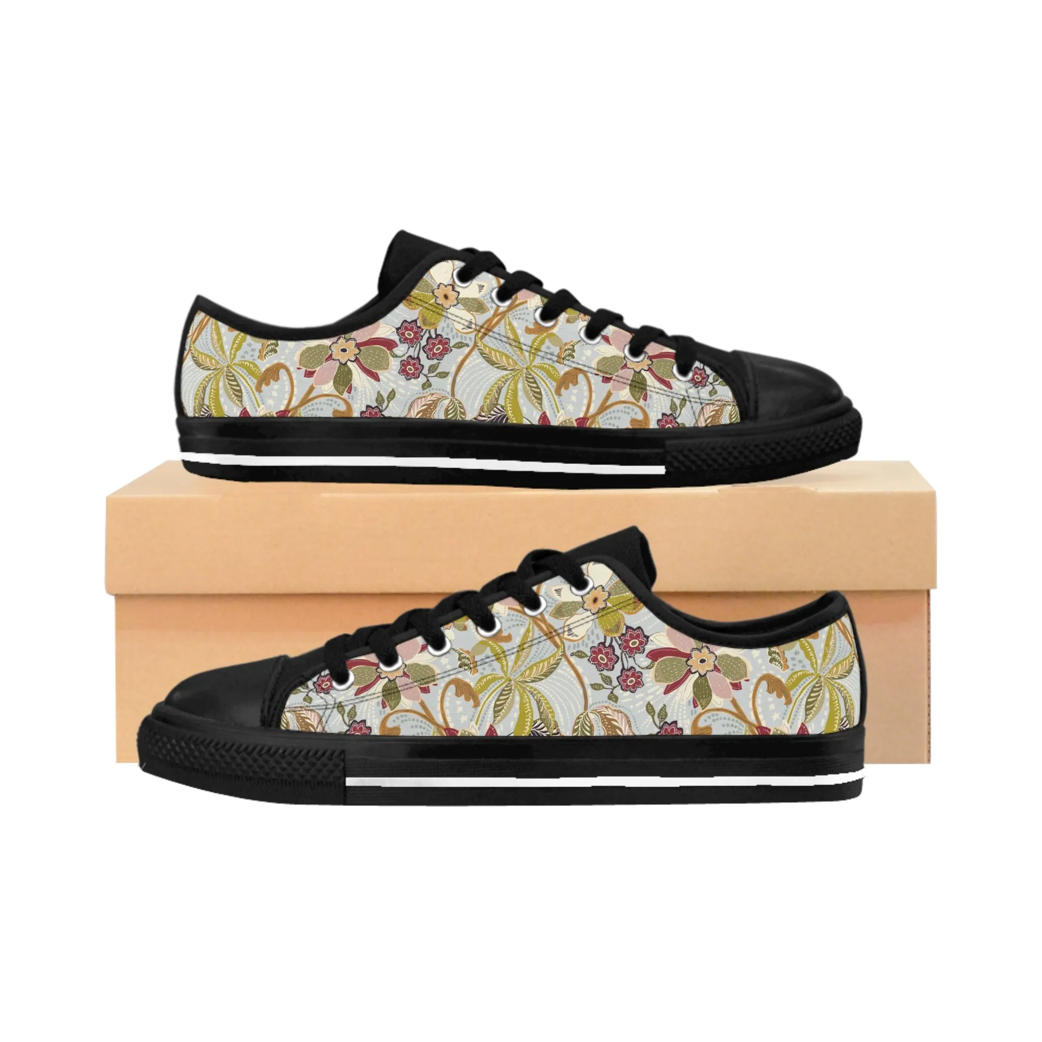 Colorful Flowers Women's Sneakers