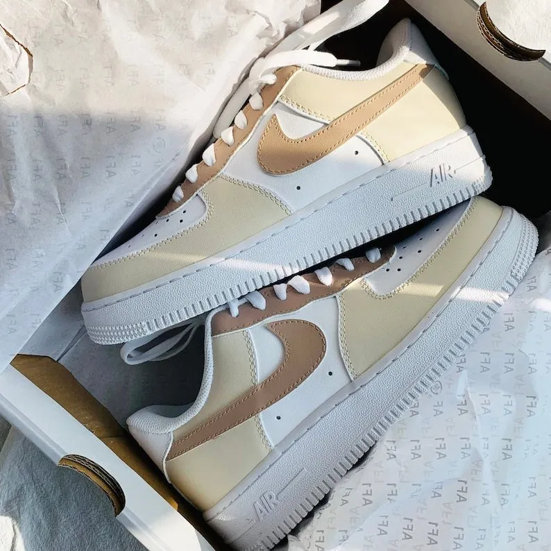 Cream and Tan AF1