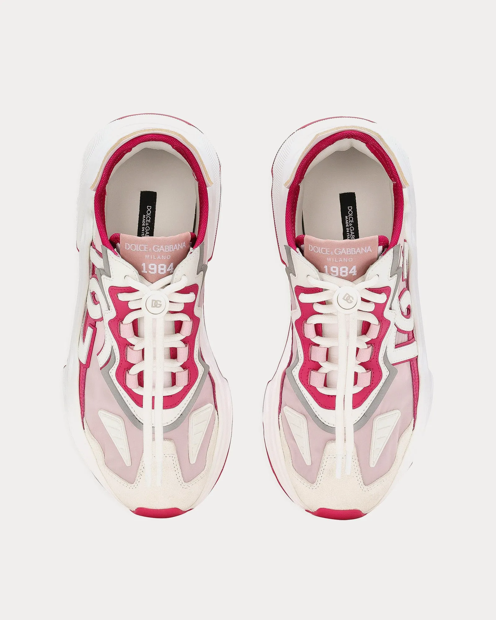 Daymaster White / Pink Low Top Sneakers