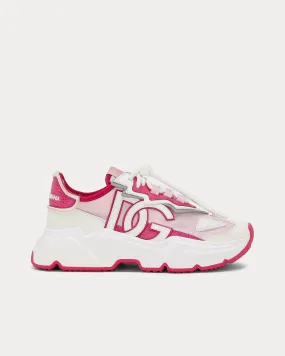 Daymaster White / Pink Low Top Sneakers