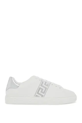 embroidered greek pattern sneakers in