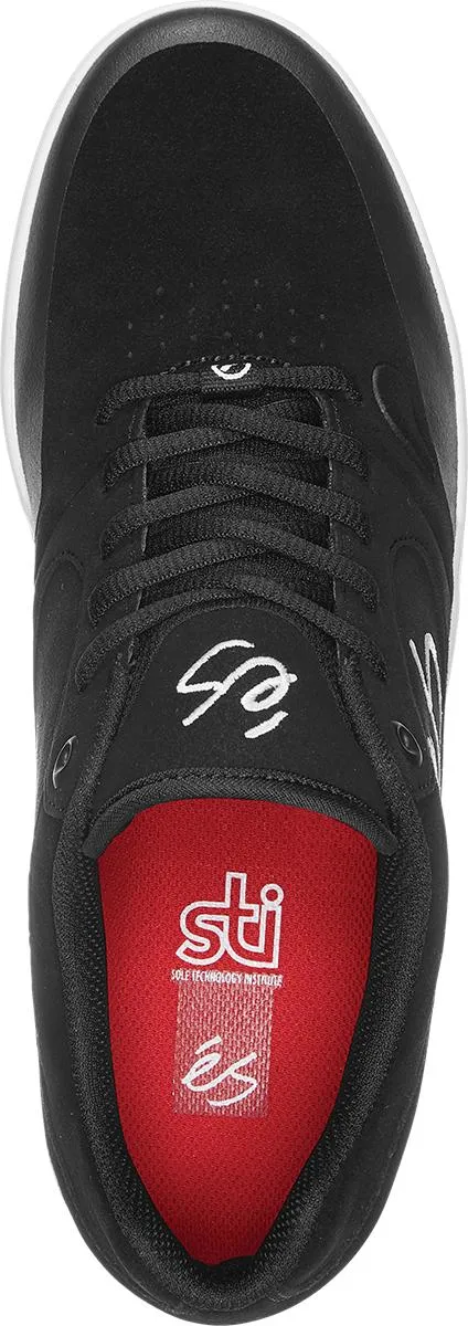 eS Mens Swift 1.5 Black White Gum Shoes