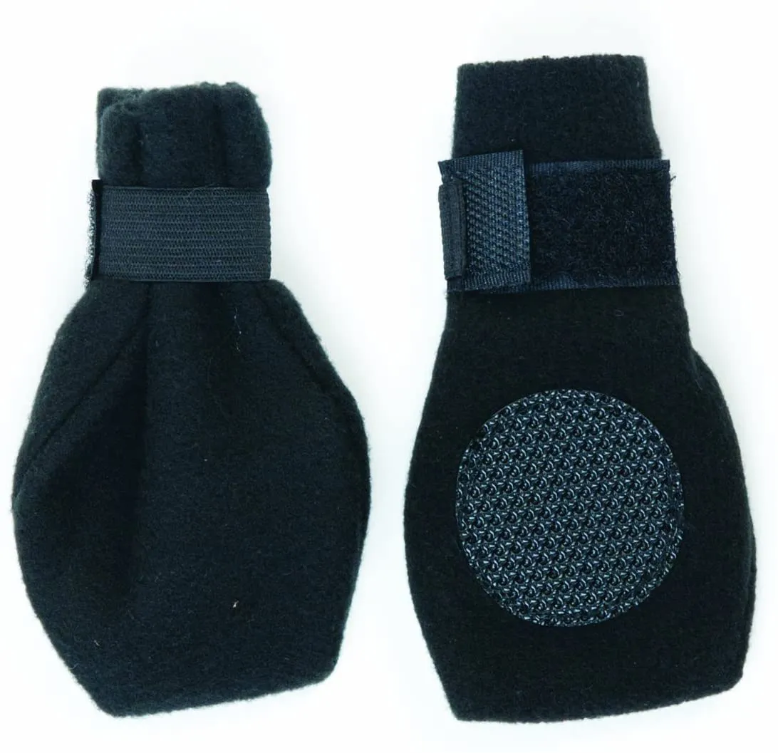 Fashion Pet Lookin Good Arctic Fleece Boots for Dogs, Medium, Black
