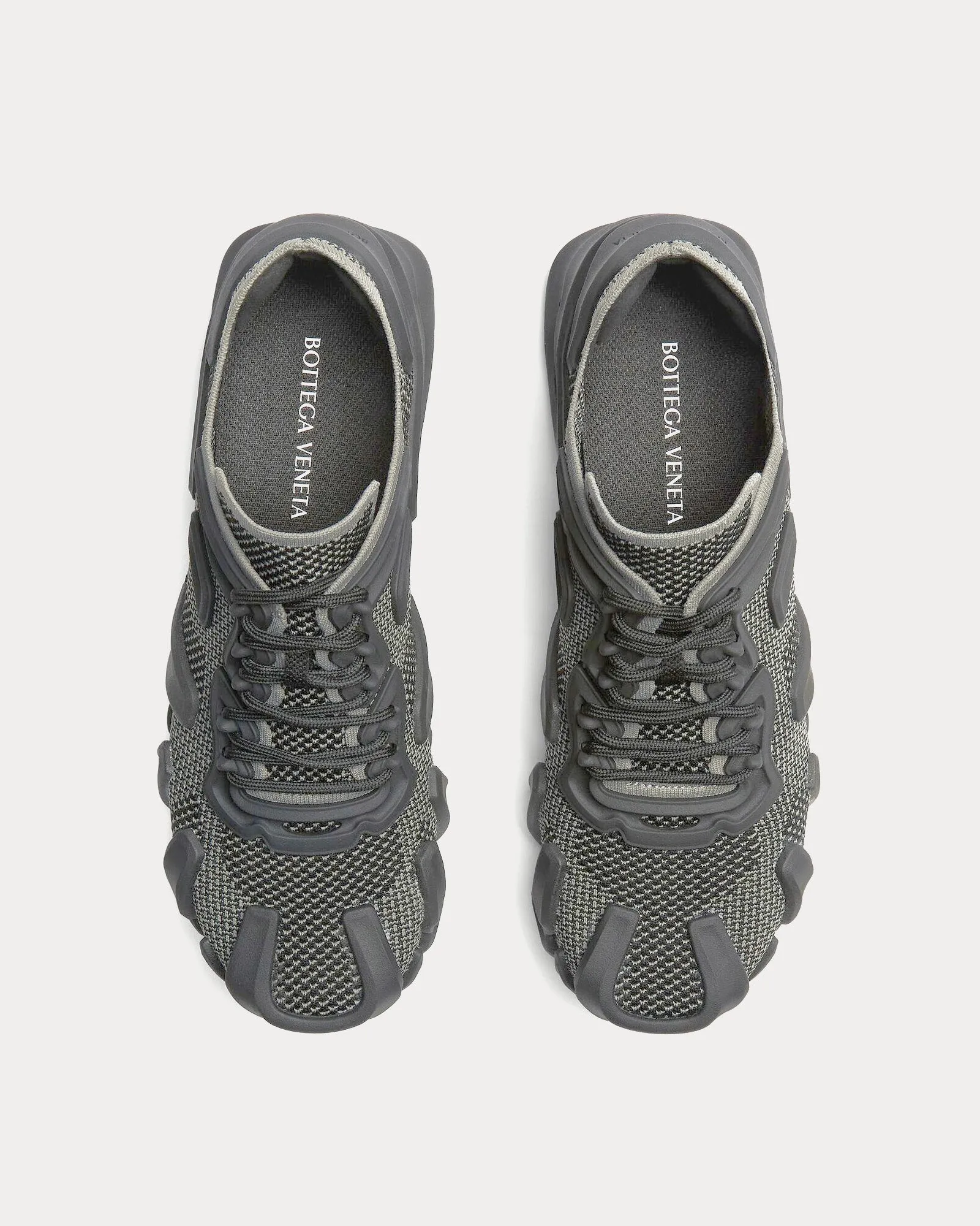 Flex Technical Knit Grey Low Top Sneakers
