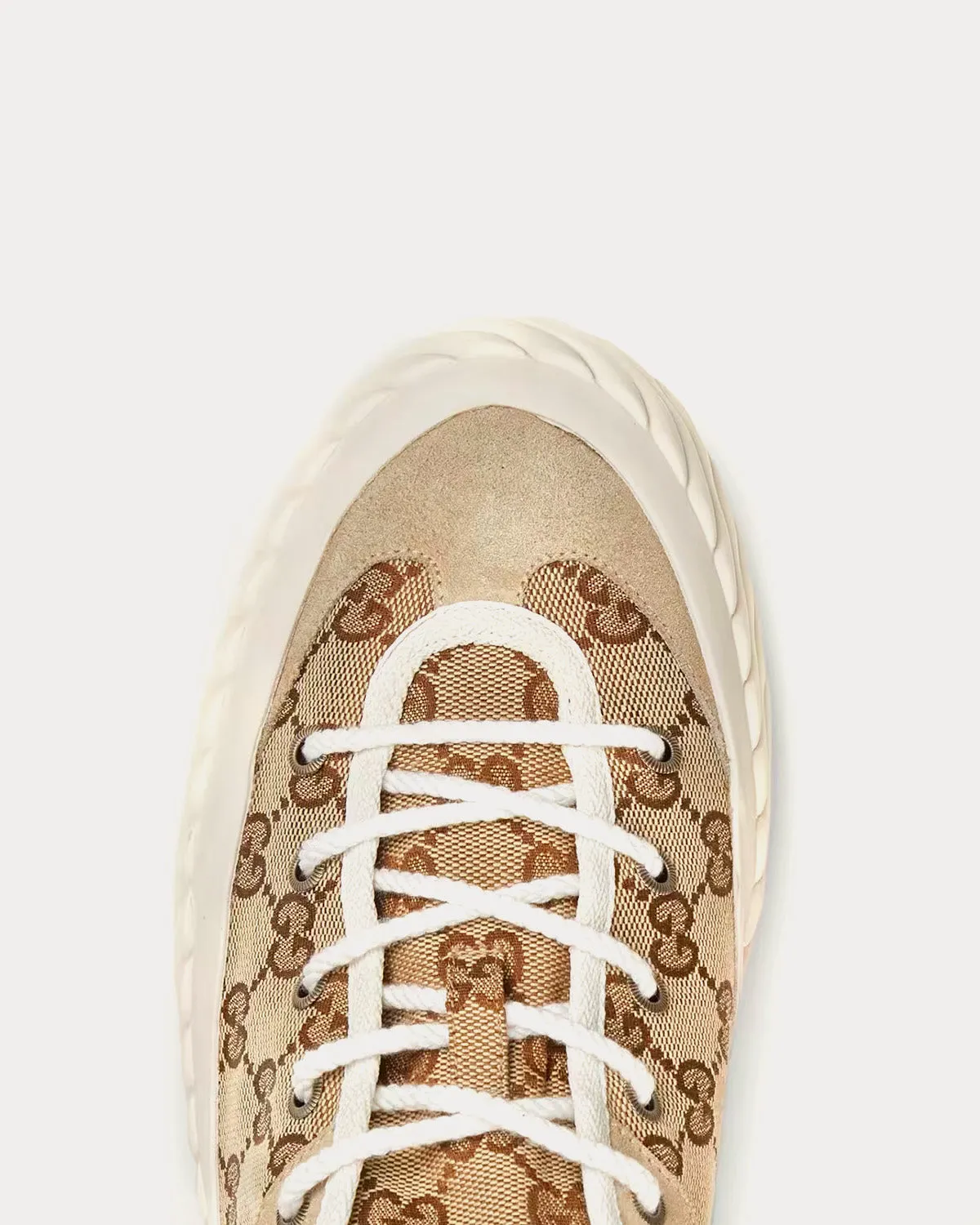 GG Canvas Beige / Ebony Low Top Sneakers