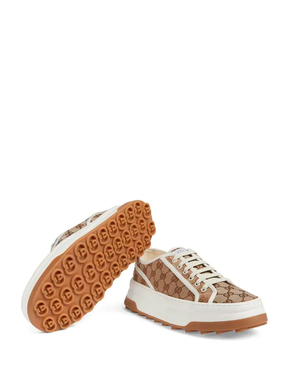 GG-canvas lace-up sneakers