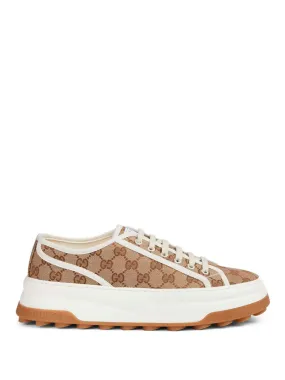 GG-canvas lace-up sneakers