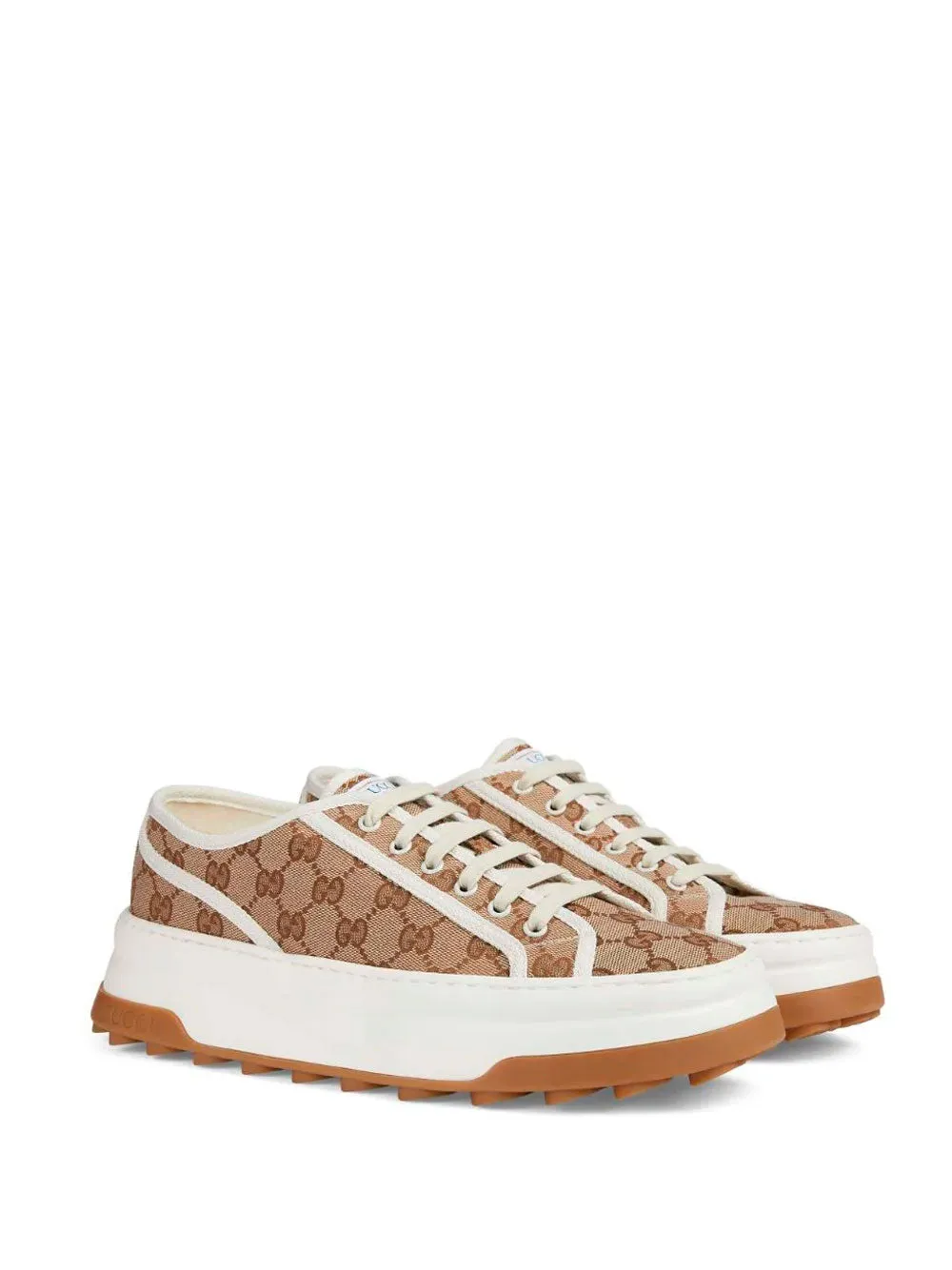GG-canvas lace-up sneakers