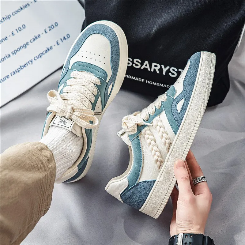 Hnzxzm Fashion Men Sneakers Platform Laced Men Casual Shoes  Low Top Flat Vulcanize Shoes New Male Skate Shoes Zapatos De Hombre