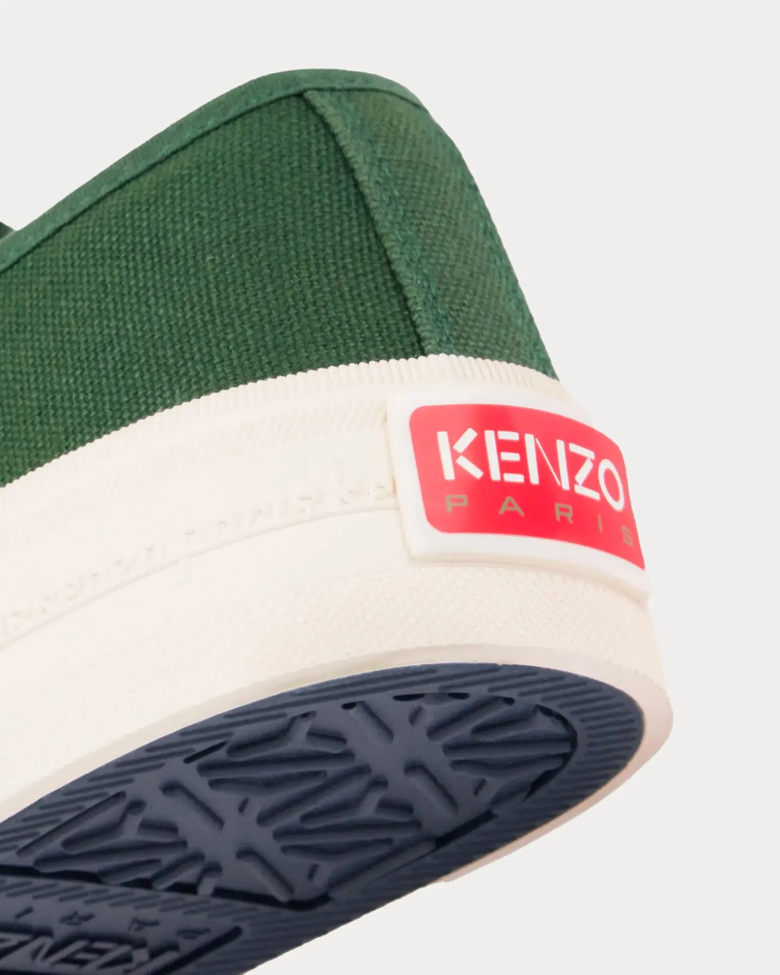 Kenzo Foxy Canvas Dark Khaki Low Top Sneakers