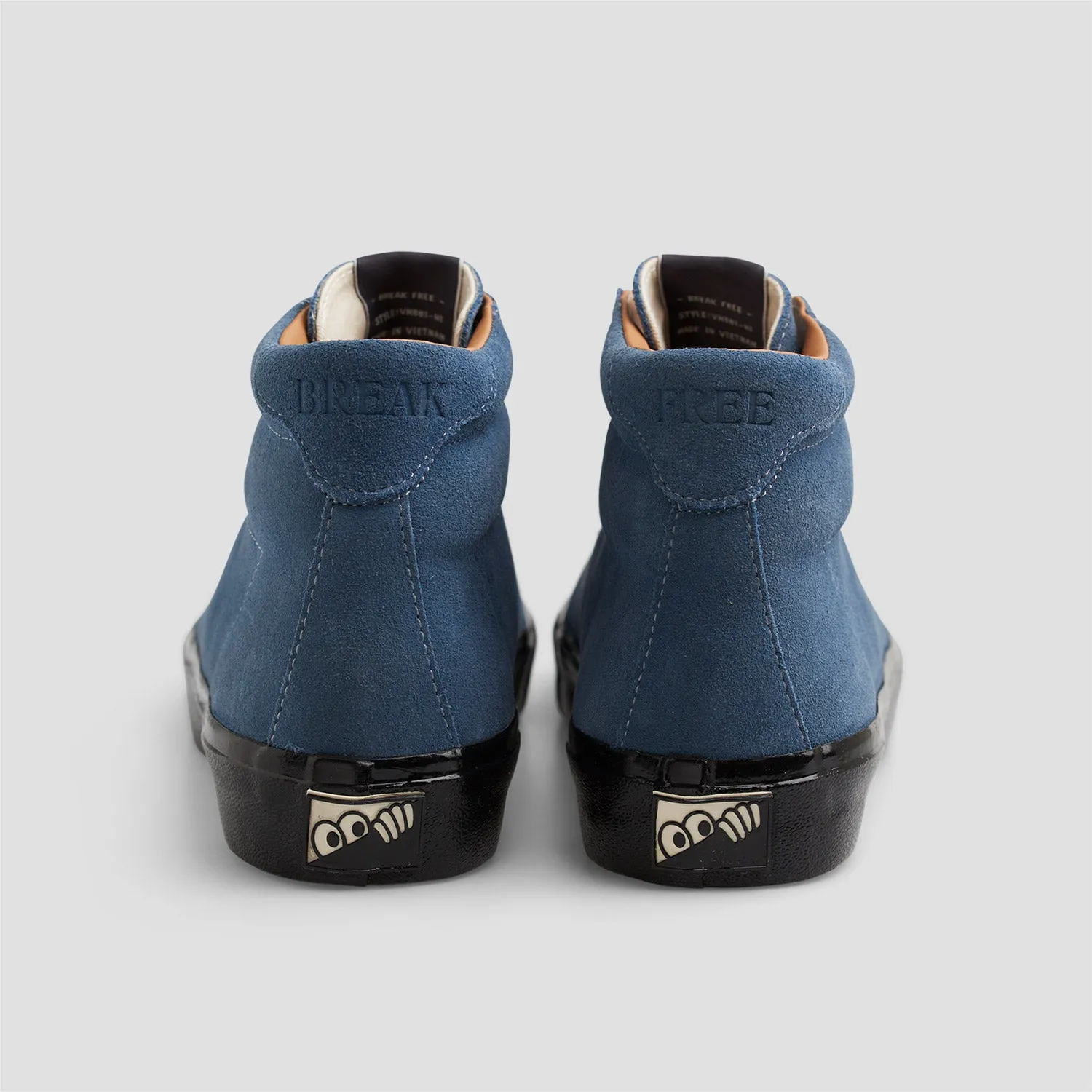 Last Resort AB VM001 Suede Hi Skateboard Shoes Dusty Blue / Black