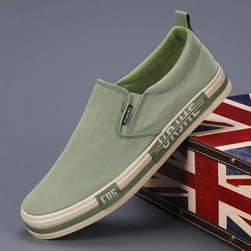 Lightweight Men's Canvas Low-cut Vulcanized Shoes Men Espadrille Non-slip Casual Shoes Flats