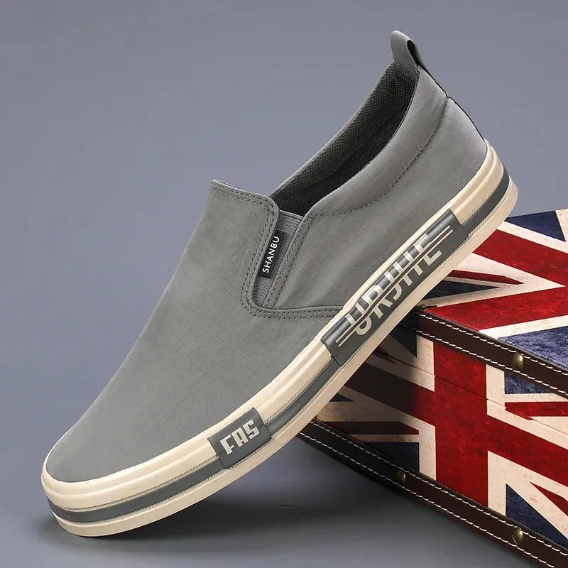 Lightweight Men's Canvas Low-cut Vulcanized Shoes Men Espadrille Non-slip Casual Shoes Flats