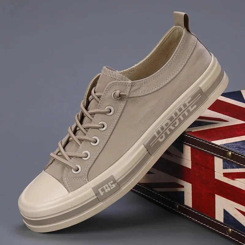 Lightweight Men's Canvas Low-cut Vulcanized Shoes Men Espadrille Non-slip Casual Shoes Flats