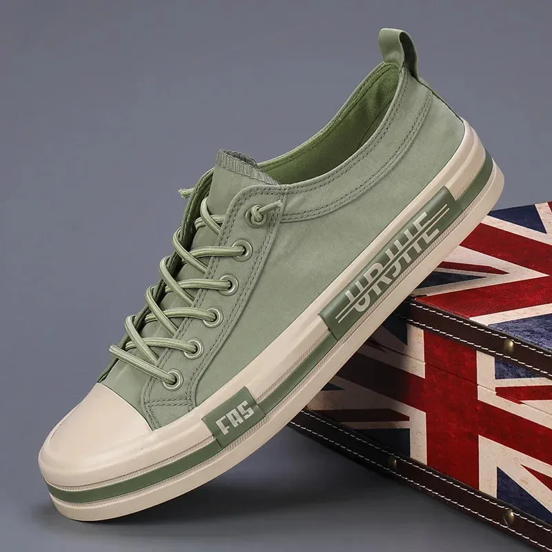 Lightweight Men's Canvas Low-cut Vulcanized Shoes Men Espadrille Non-slip Casual Shoes Flats