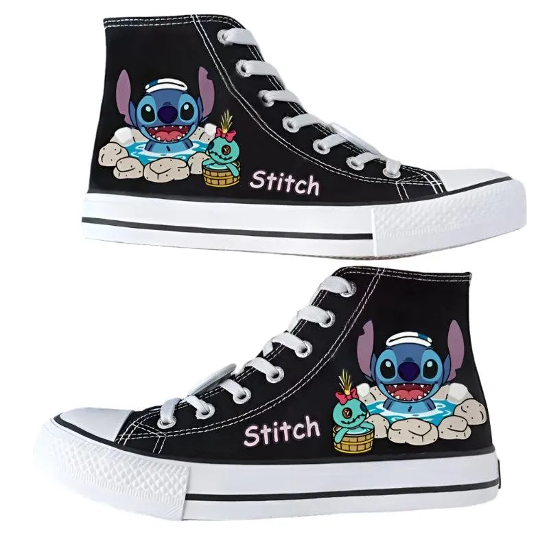 Men & Women Graffiti Fashion High-Top & Low-Top Canvas Sneaker Shoes