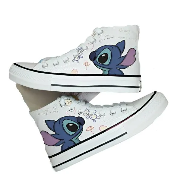Men & Women Graffiti Fashion High-Top & Low-Top Canvas Sneaker Shoes