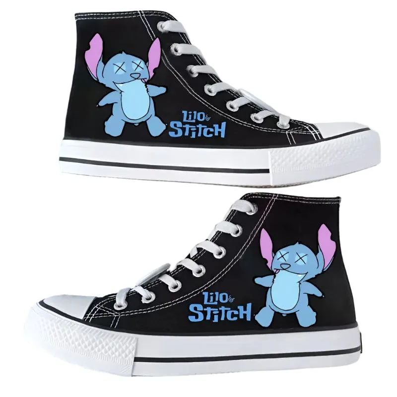Men & Women Graffiti Fashion High-Top & Low-Top Canvas Sneaker Shoes