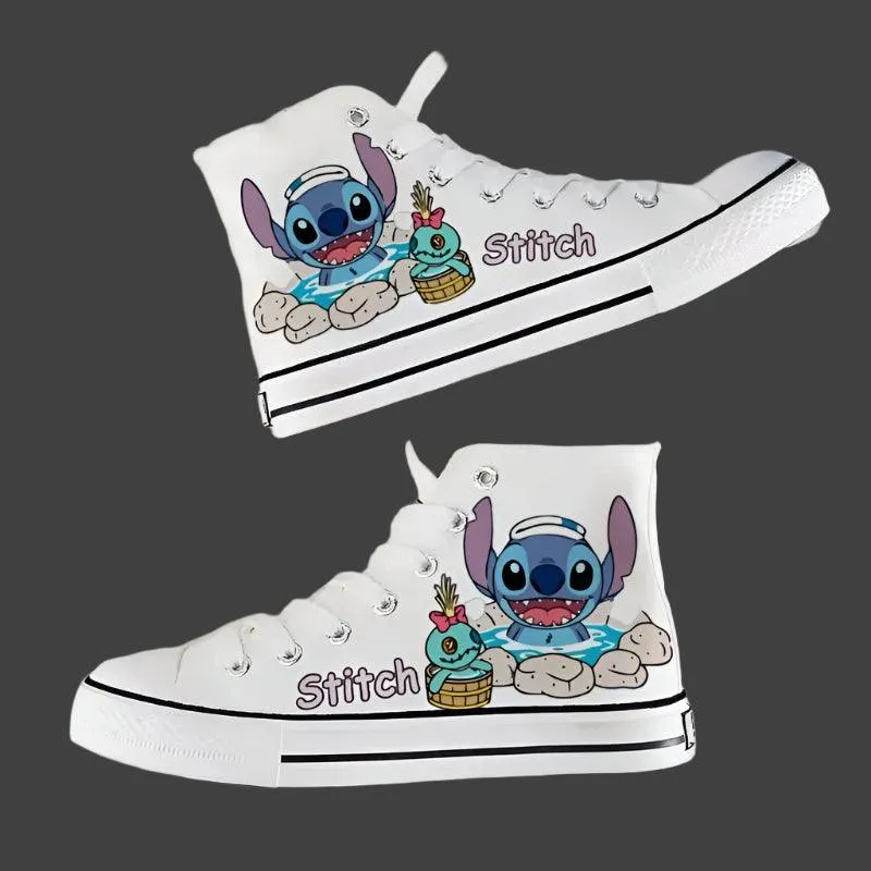 Men & Women Graffiti Fashion High-Top & Low-Top Canvas Sneaker Shoes