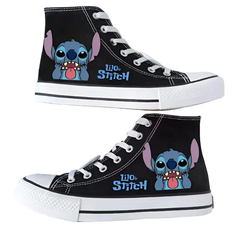 Men & Women Graffiti Fashion High-Top & Low-Top Canvas Sneaker Shoes