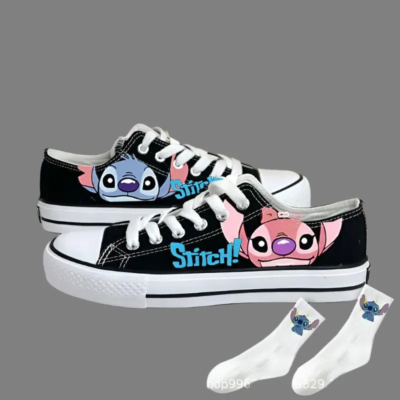 Men & Women Graffiti Fashion High-Top & Low-Top Canvas Sneaker Shoes