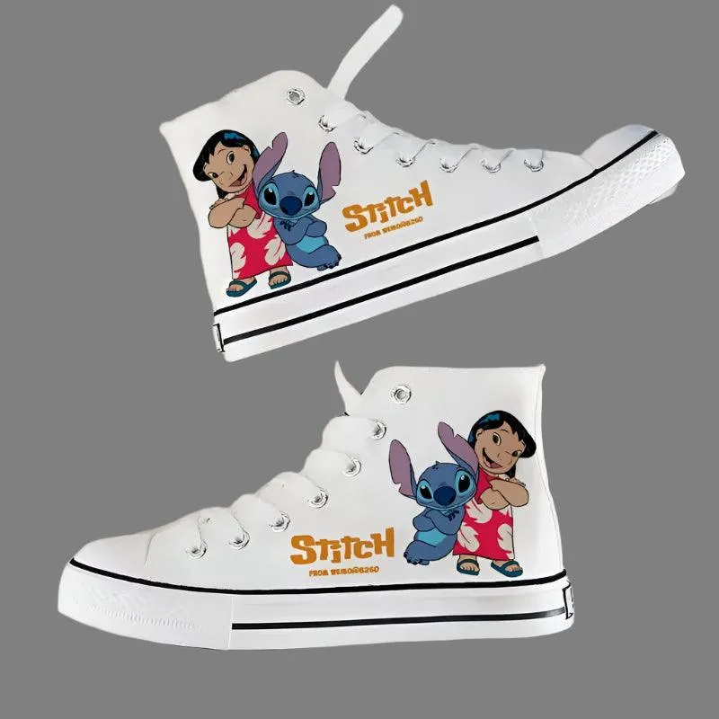 Men & Women Graffiti Fashion High-Top & Low-Top Canvas Sneaker Shoes