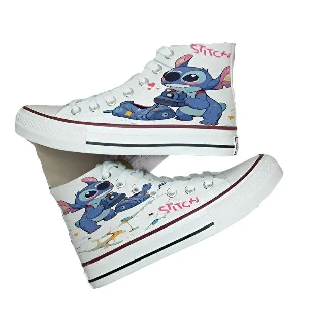 Men & Women Graffiti Fashion High-Top & Low-Top Canvas Sneaker Shoes