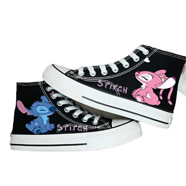 Men & Women Graffiti Fashion High-Top & Low-Top Canvas Sneaker Shoes