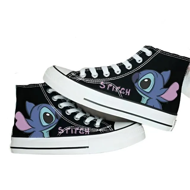 Men & Women Graffiti Fashion High-Top & Low-Top Canvas Sneaker Shoes