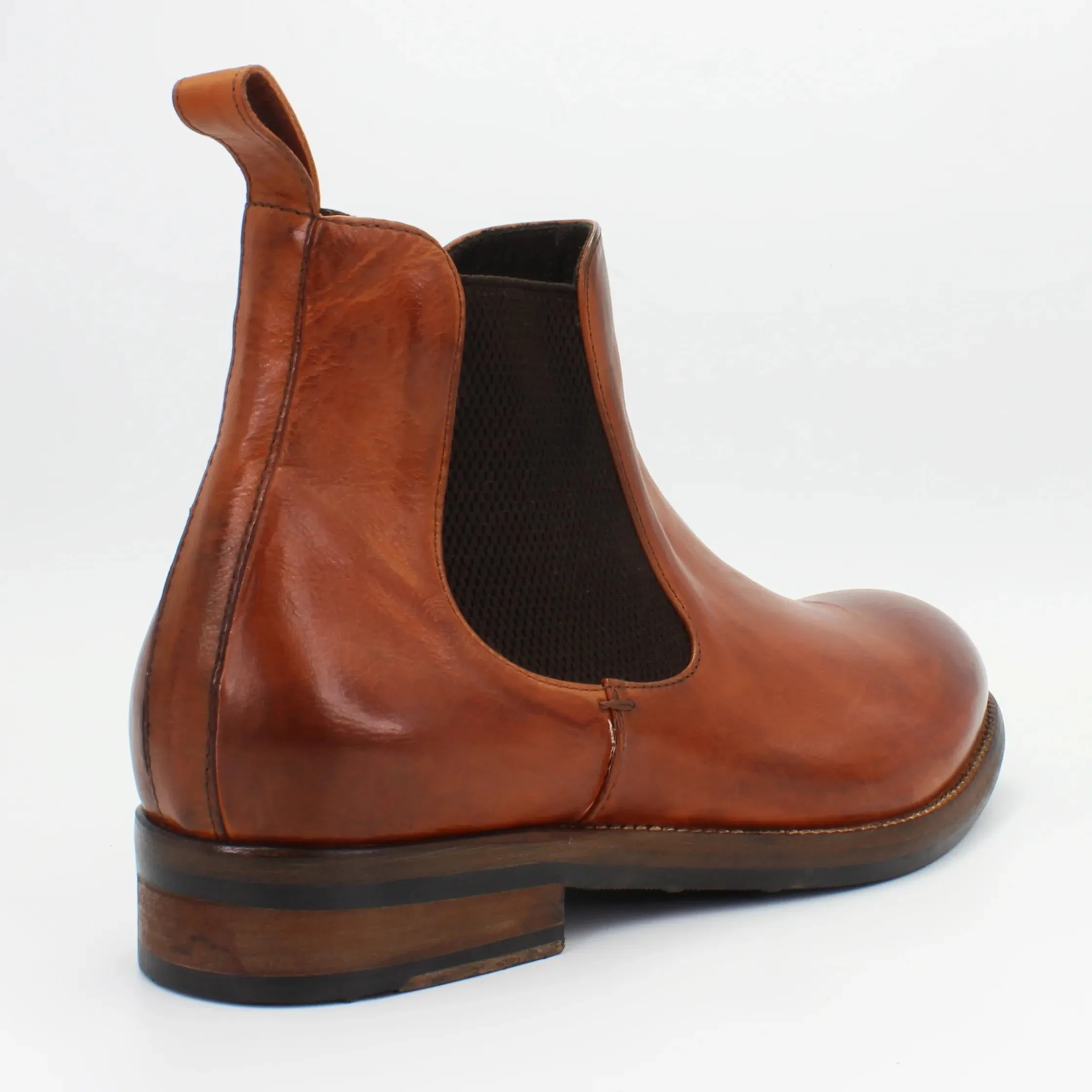 Men's Chelsea Boot in Calf Leather Cuoio Tan (JPU36526/20)