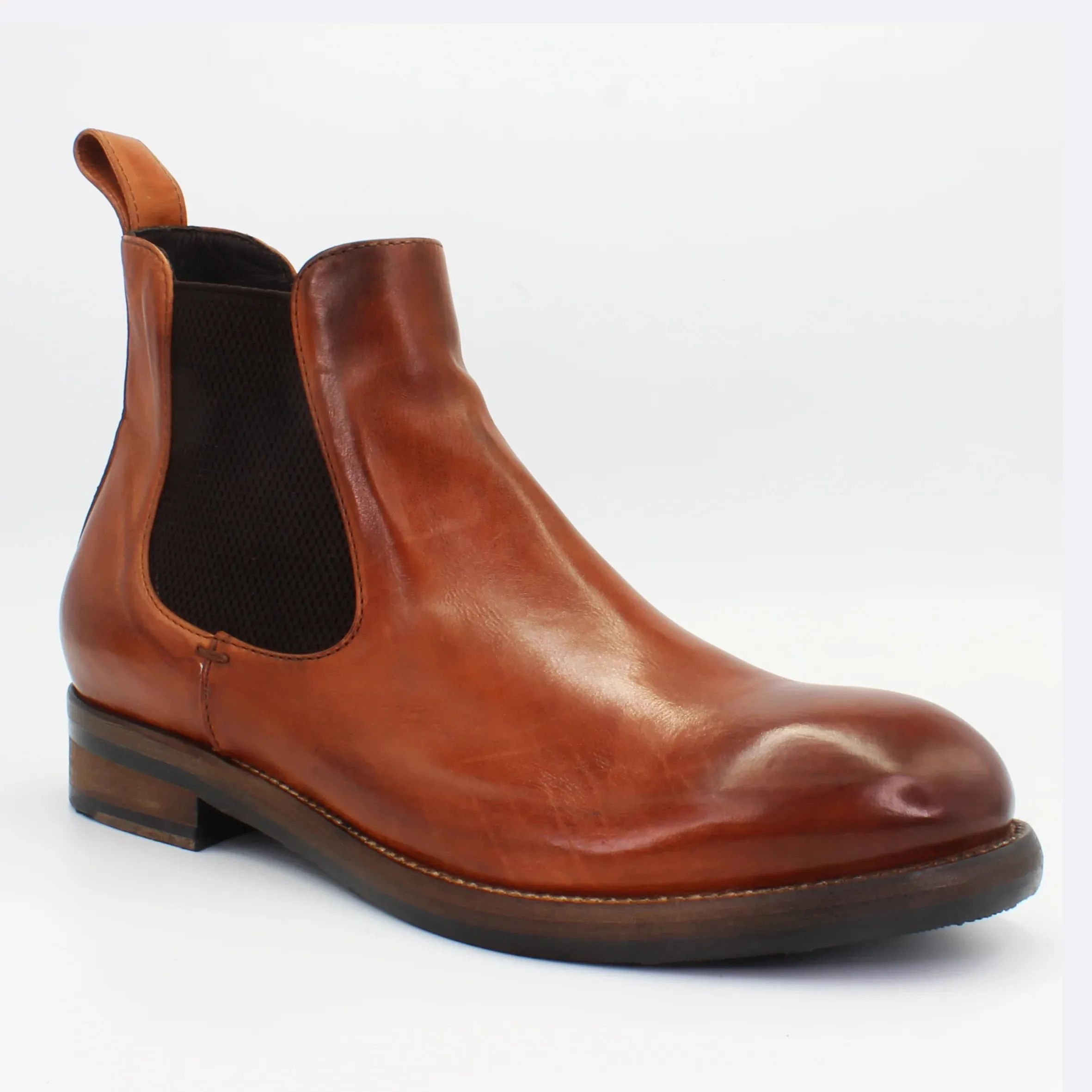 Men's Chelsea Boot in Calf Leather Cuoio Tan (JPU36526/20)