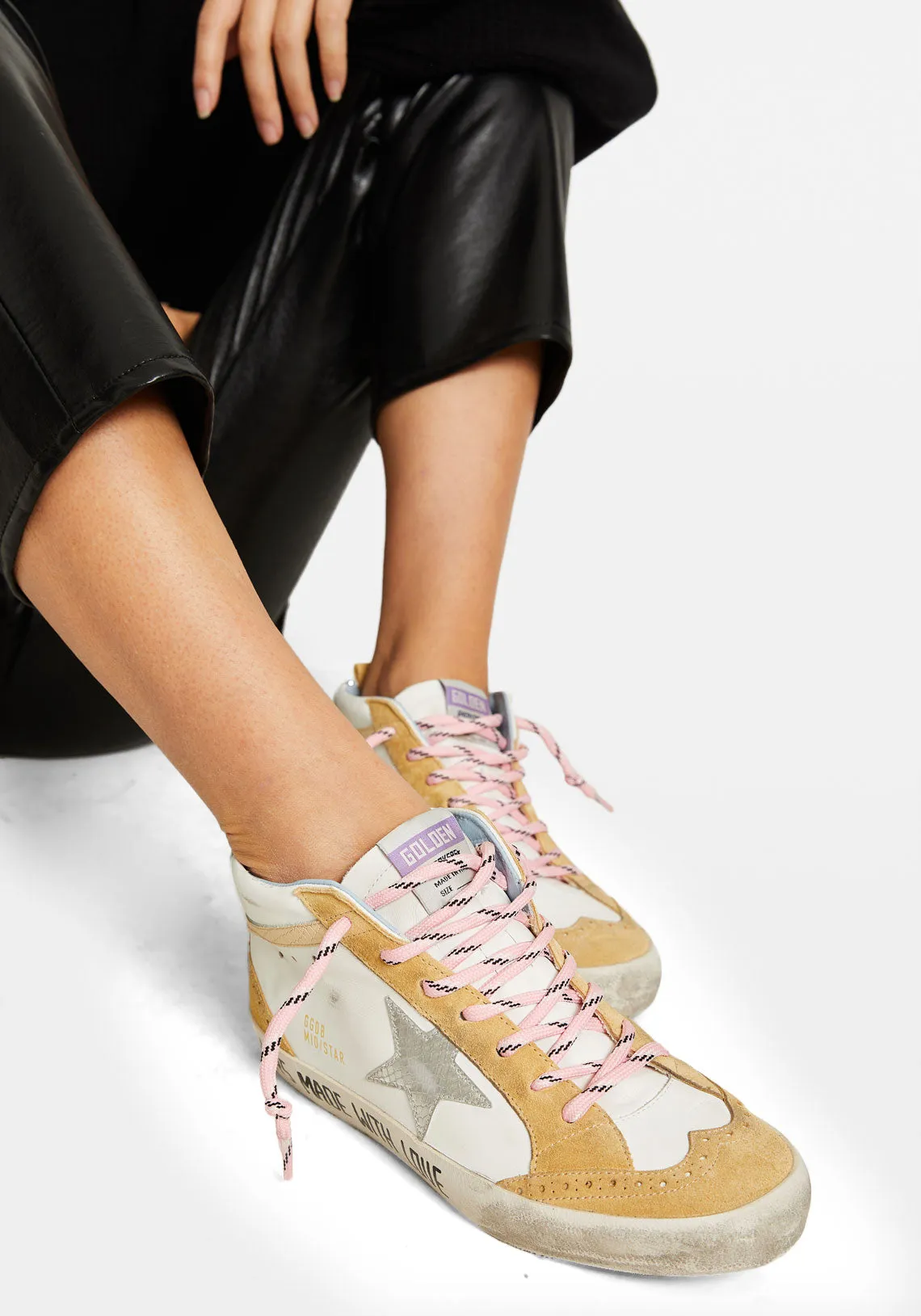 Mid Star Leather Upper Snake Print Fabric Star Python Print Wave Suede Spur Glitter Heel Serigraph
