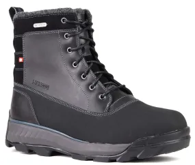 NexGrip Victor Black Waterproof Mens Snow Boot with Retractable Ice Cleats NEXX