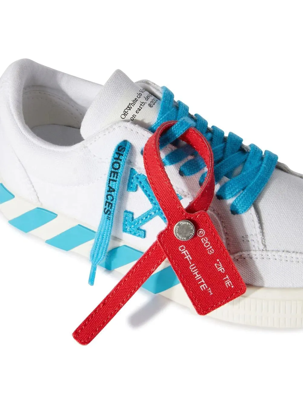 OFF-WHITE KIDS Vulcanized Lace Up White Light Blue