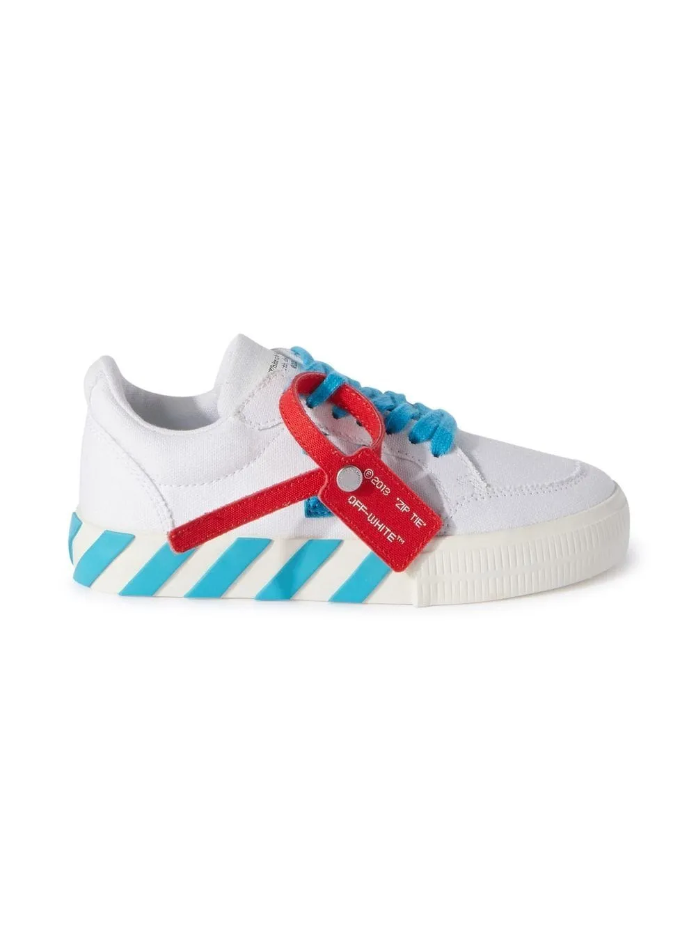 OFF-WHITE KIDS Vulcanized Lace Up White Light Blue