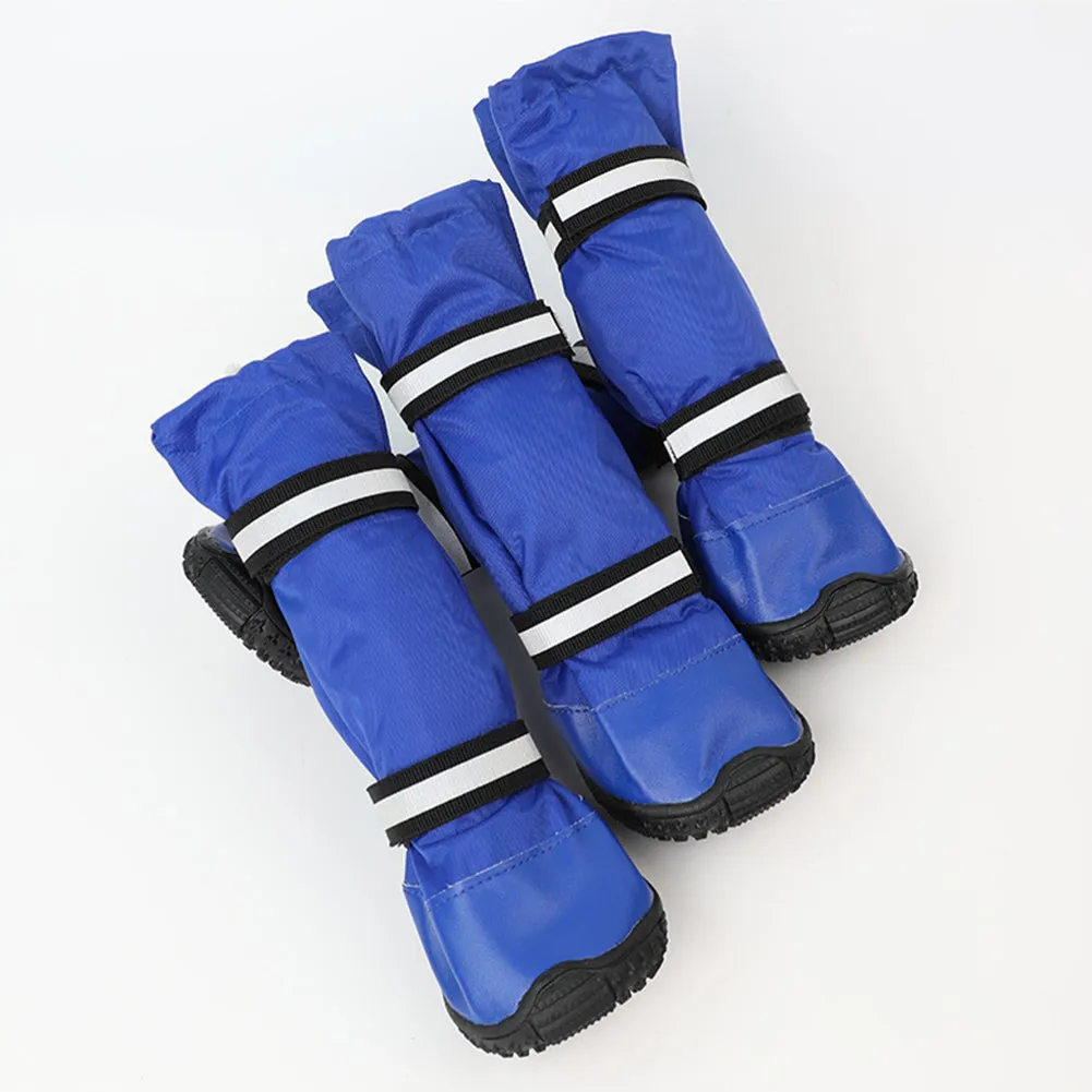 OMEM Non-Slip Waterproof and Snow Shoes for Dogs Large Model Dog Ski Boot