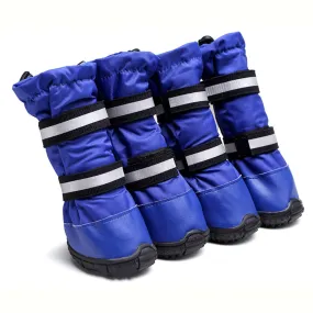 OMEM Non-Slip Waterproof and Snow Shoes for Dogs Large Model Dog Ski Boot