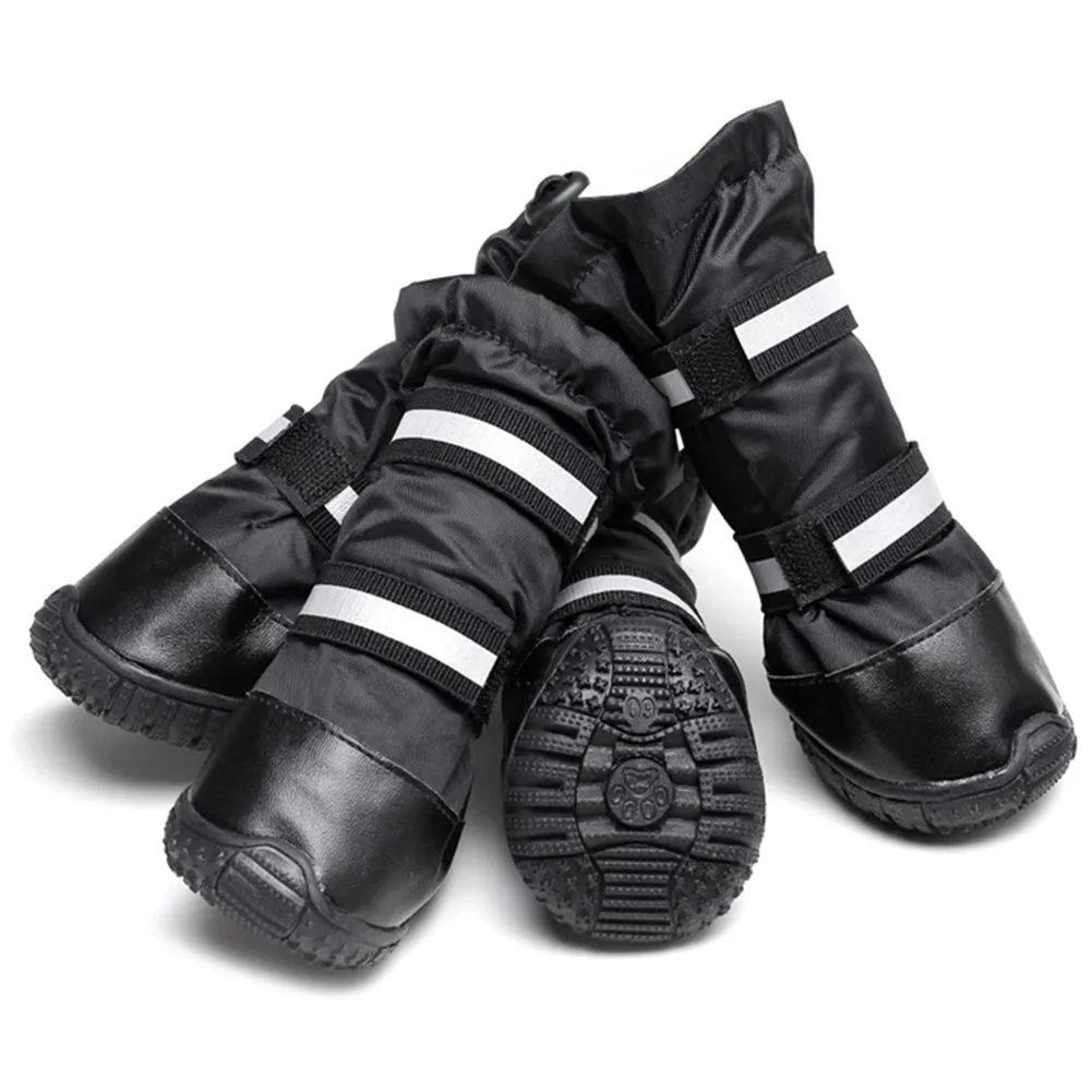 OMEM Non-Slip Waterproof and Snow Shoes for Dogs Large Model Dog Ski Boot