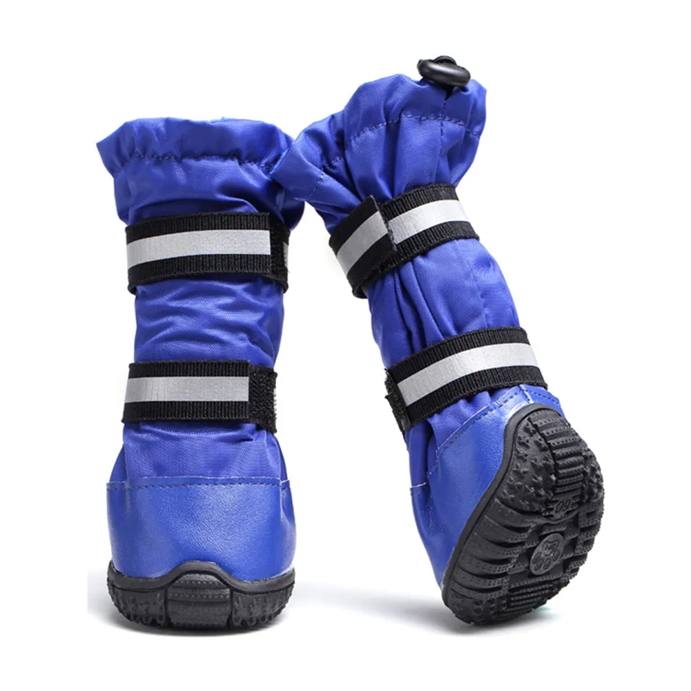 OMEM Non-Slip Waterproof and Snow Shoes for Dogs Large Model Dog Ski Boot
