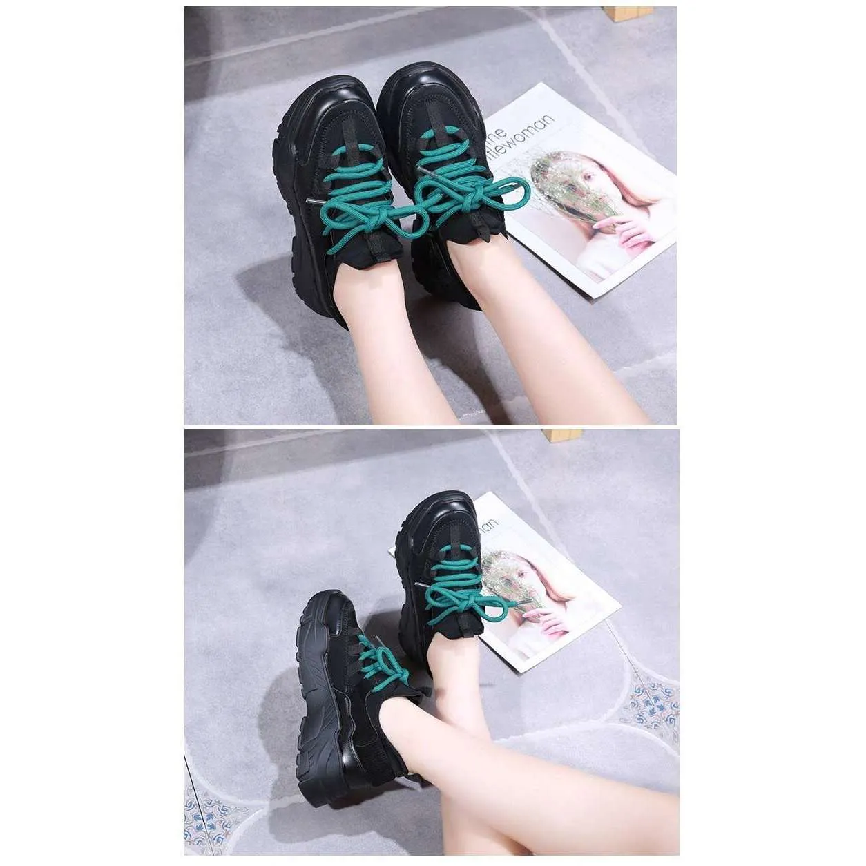 Platform Sneakers - Woman Fashion Spring Boots