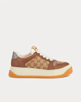 Screener GG Canvas Beige / Ebony Low Top Sneakers