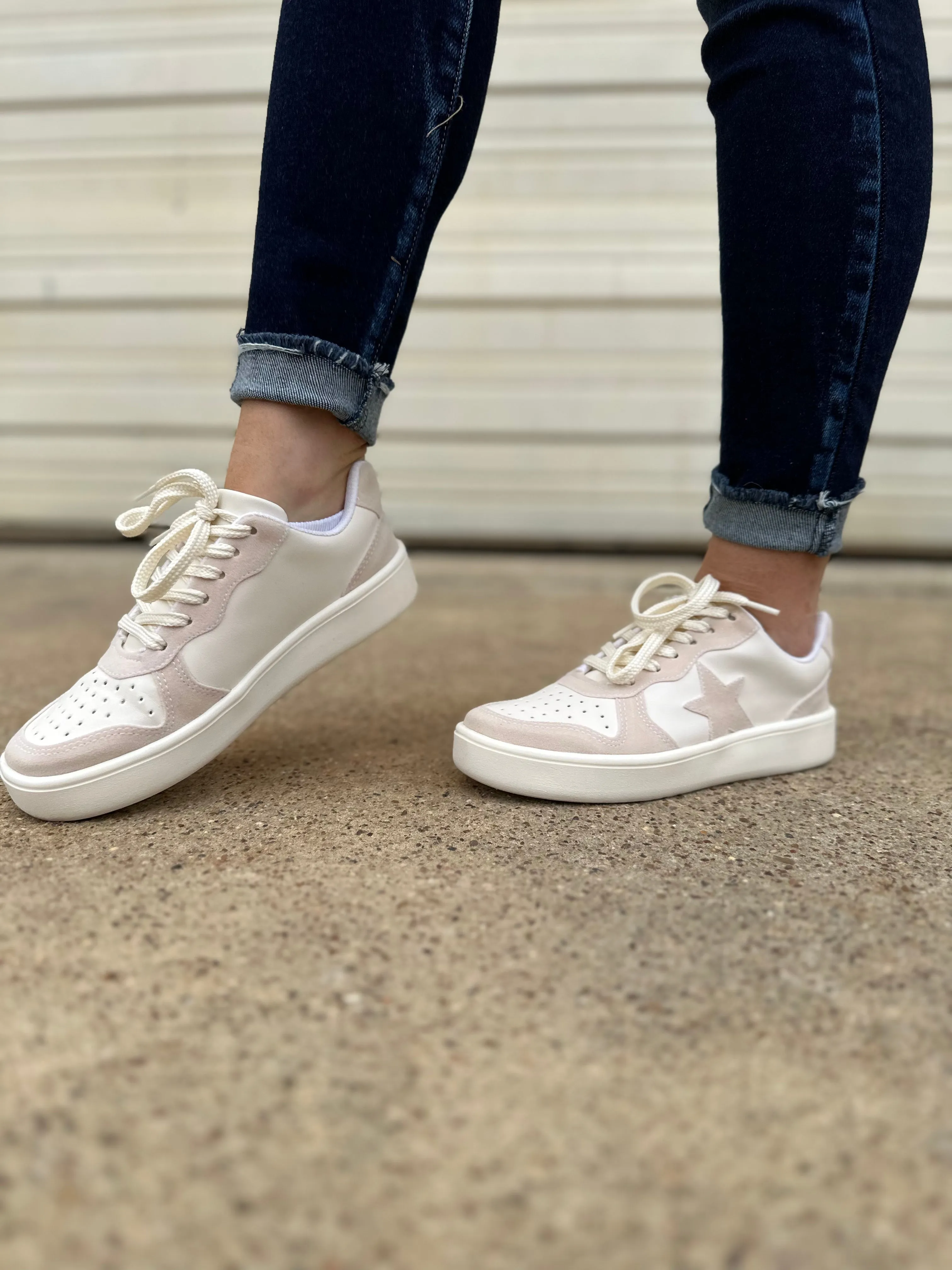 Sweet Neutral Star Sneakers